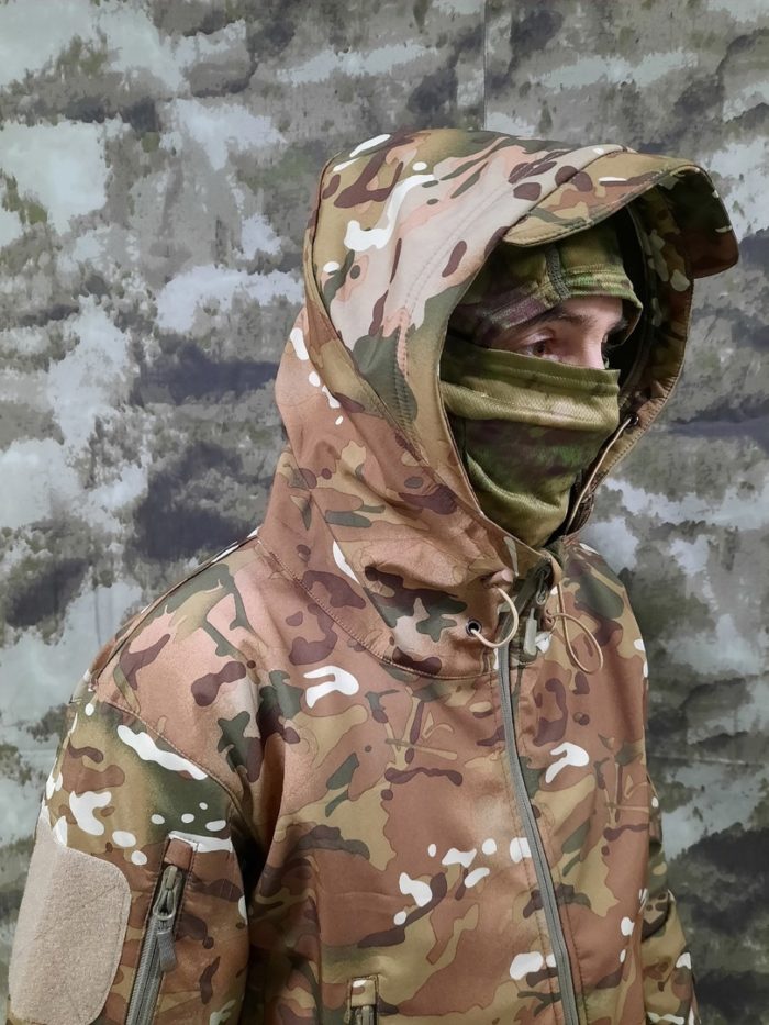 Костюм тактический Softshell, мультикам, капюшон