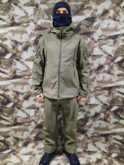 Костюм тактический Softshell, хаки, общий вид